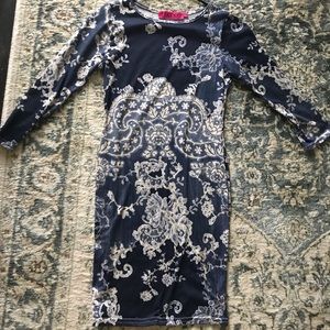 Boohoo bodycon Navy Mini Dress